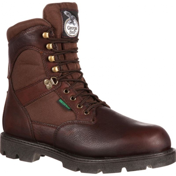 Georgia Boots | Men's Homeland Waterproof 600G Insulated Work-Brown