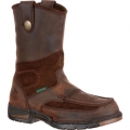 Georgia Boots | Men's Athens Steel Toe Waterproof Wellington-Brown