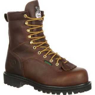 Georgia Boots | Men's Lace-to-Toe Waterproof Work-Chocolate