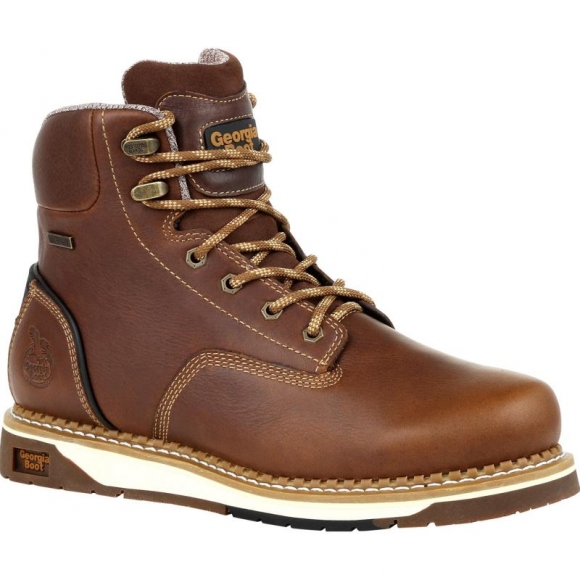 Georgia Boots | Men's AMP LT Wedge Waterproof Work-Brown