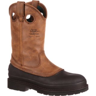 Georgia Boots | Men's Muddog Wellington Work-Mississippi Brown