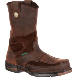 Georgia Boots | Men's Athens Waterproof Wellington Work-Brown