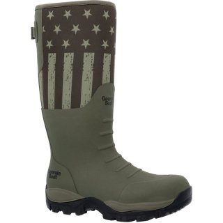 Georgia Boots | Men's GBR Rubber Pull-On Work-Dark Green