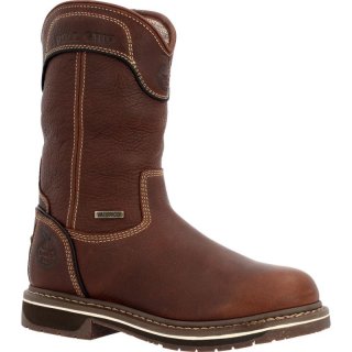 Georgia Boots | Women's AMP LT Edge Waterproof Pull On Work-Brown