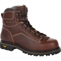 Georgia Boots | Men's AMP LT Logger Low Heel Waterproof Work-Brown