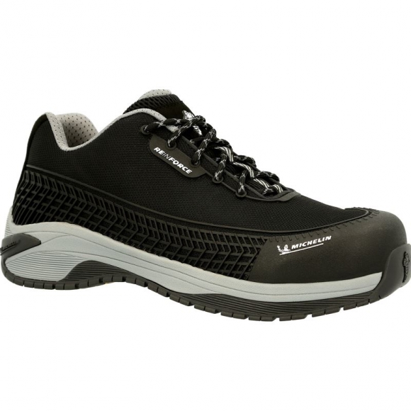 Georgia Boots | Men's MICHELIN Latitude Tour Alloy Toe Athletic Work Shoe-Black Grey