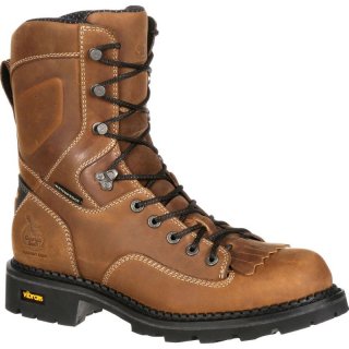 Georgia Boots | Men's Comfort Core Composite Toe Waterproof Logger Work-Crazy Horse