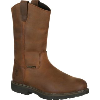 Georgia Boots | Men's Suspension System Waterproof Wellington Work-Brown