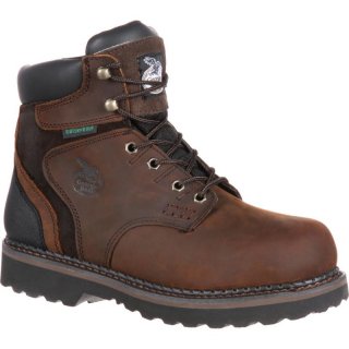 Georgia Boots | Men's Brookville Waterproof Work-Dark Brown