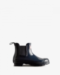 Hunter | Women's Original Gloss Chelsea Boots-Navy | New Outlet