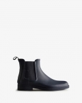 Hunter | Men's Refined Slim Fit Chelsea Boots-Navy | New Outlet