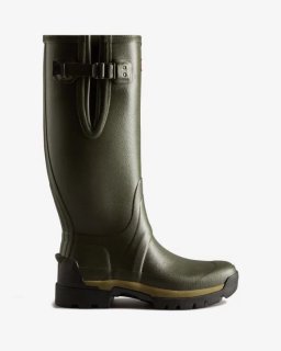 Hunter | Men's Balmoral Adjustable 3mm Neoprene Rain Boots-Dark Olive | New Outlet