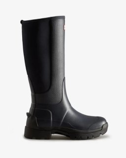 Hunter | Women's Balmoral Field Hybrid Tall Rain Boots-Navy | New Outlet