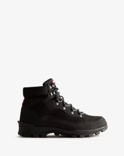 Hunter | Men's Explorer Insulated Lace-Up Commando Boots-Black | New Outlet