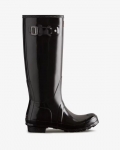 Hunter | Women's Original Tall Gloss Rain Boots-Black | New Outlet