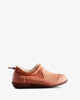 Hunter | Women's Insulated Vegan Shearling Shoe-Rough Pink/Muted Berry | New Outlet