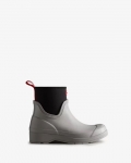 Hunter | Women's Play Short Neoprene Rain Boots-Steall Light Grey | New Outlet