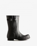 Hunter | Men's Short Side Adjustable Rain Boots-Black | New Outlet