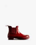 Hunter | Women's Original Gloss Chelsea Boots-Military Red | New Outlet