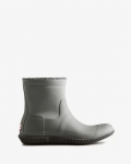 Hunter | Men's Insulated Roll Top Vegan Shearling Boots-Tundra Grey/Docker Grey | New Outlet