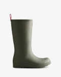 Hunter | Women's Play Vegan Shearling Insulated Tall Rain Boots-Urban Grey | New Outlet