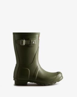 Hunter | Women's Original Short Rain Boots-Olive Leaf | New Outlet