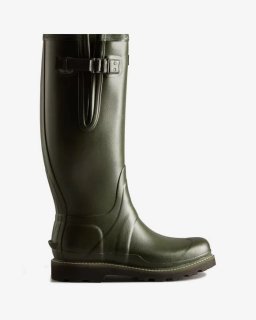 Hunter | Men's Balmoral Side Adjustable Rain Boots-Dark Olive | New Outlet