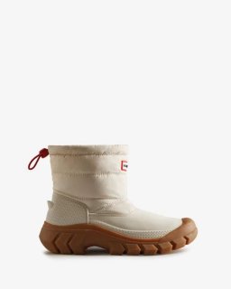 Hunter | Women's Intrepid Insulated Short Snow Boots-White Willow/Gum | New Outlet