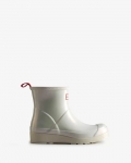 Hunter | Women's Play Short Pearlized Rain Boots-Silver | New Outlet