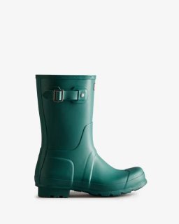 Hunter | Men's Original Short Rain Boots-Loch Awe Blue | New Outlet