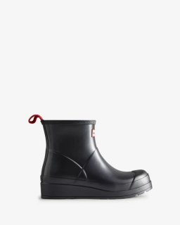 Hunter | Women's Play Short Pearlized Rain Boots-Black | New Outlet