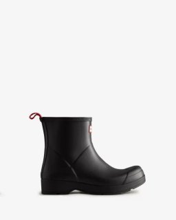 Hunter | Men's Play Short Rain Boots-Black | New Outlet