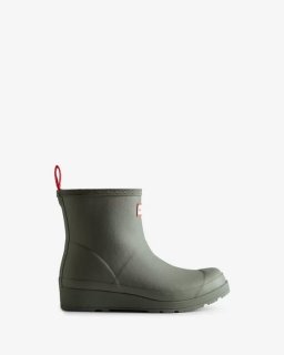 Hunter | Women's Play Vegan Shearling Insulated Short Rain Boots-Urban Grey | New Outlet