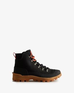 Hunter | Men's Canvas Desert Commando Boots-Black | New Outlet