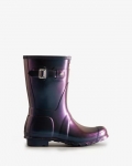 Hunter | Women's Nebula Short Rain Boots-Stornoway Blue | New Outlet