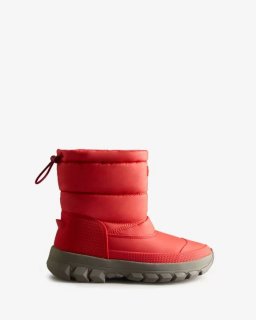 Hunter | Women's Insulated Short Snow Boots-Red Chill | New Outlet