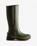 Hunter | Women's Balmoral Field Hybrid Tall Rain Boots-Dark Olive | New Outlet