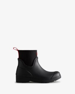 Hunter | Women's Play Short Neoprene Rain Boots-Black | New Outlet