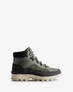 Hunter | Men's Explorer Insulated Lace-Up Commando Boots-Urban Grey/Xray Navy | New Outlet