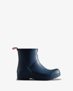 Hunter | Men's Play Short Rain Boots-Kerhuelen Navy | New Outlet