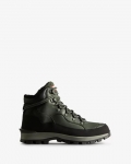 Hunter | Men's Explorer Insulated Lace-Up Leather Commando Boots-Olive/Black | New Outlet