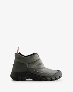 Hunter | Men's Intrepid Insulated Ankle Snow Boots-Urban Grey/Black | New Outlet