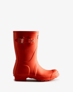 Hunter | Women's Original Short Rain Boots-Sun-Cup Orange | New Outlet