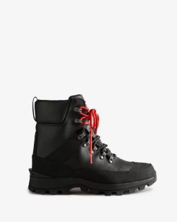 Hunter | Men's Insulated Leather Commando Boots-Black | New Outlet