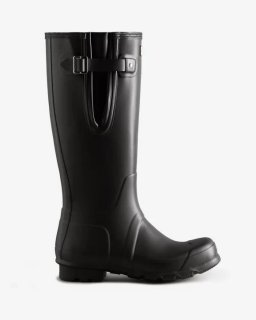 Hunter | Men's Tall Side Adjustable Rain Boots-Black | New Outlet