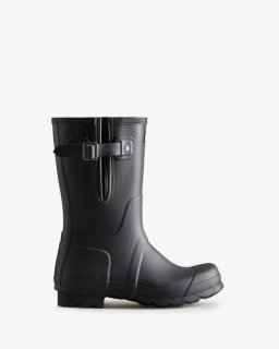 Hunter | Men's Short Side Adjustable Rain Boots-Slate Grey | New Outlet