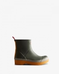 Hunter | Men's Play Short Rain Boots-Urban Grey/Zinc/Nomad Orange | New Outlet