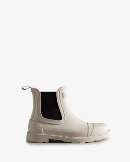 Hunter | Women's Commando Chelsea Boots-Cast Pale Grey | New Outlet