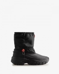 Hunter | Women's Wanderer Insulated Short Slouch Snow Boots-Black | New Outlet