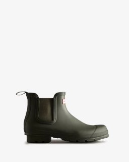 Hunter | Men's Original Chelsea Boots-Dark Olive | New Outlet